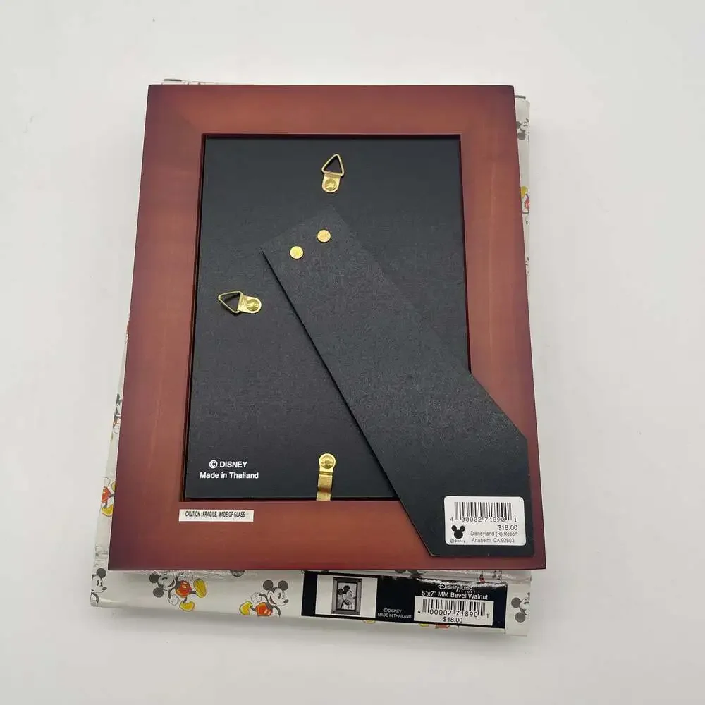 Disneyland Resort 5x7‎ Beveled Walnut Mickey Mouse Ears Picture Frame